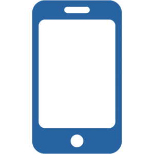 Smartphone Icon Blau