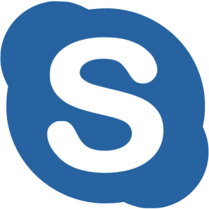 Skype Icon Blau